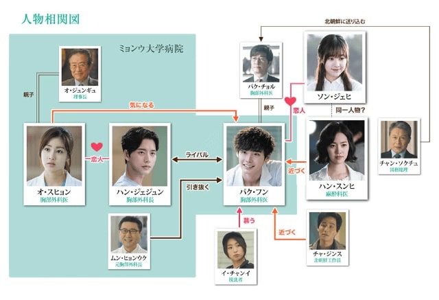 【ドクター異邦人】の登場人物相関図