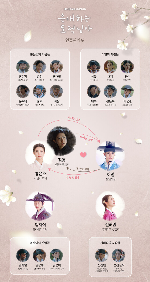 【愛する盗賊様よ】の登場人物相関図